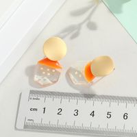 Neue Koreanische Polka Dot Ohrringe, Perlen Ohrringe, Süße Und Vielseitige Geometrische Ohrringe, Harz Ohrringe main image 6