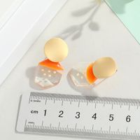 New Korean Wave Point Earrings Pearl Earrings Sweet And Wild Geometric Earrings Resin Earrings Wholesale Nihaojewelry main image 6