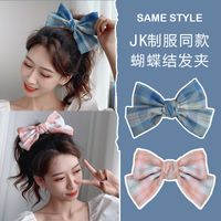 Fabric Big Bow Hairpin Korean Headdress Girl Super Fairy Back Hairpin Wholesale Nihaojewelry main image 5