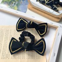 New Black Phnom Penh Bow Hairpin Adult Hair Tie Ponytail Clip Hairpin Wholesale Nihaojewelry main image 4
