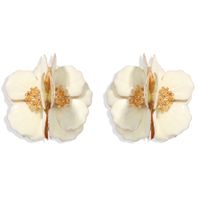 Drip Three-dimensional Flower Earrings Creative Fashion Butterfly Orchid Earrings Jewelry Wholesale Nihaojewelry sku image 1