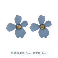 925 Argent Aiguille Nouveau Populaire Brume Bleu Simple Boucles D&#39;oreilles En Gros Nihaojewelry sku image 11