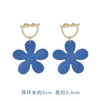 925 Argent Aiguille Nouveau Populaire Brume Bleu Simple Boucles D&#39;oreilles En Gros Nihaojewelry sku image 18
