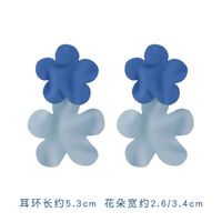 925 Argent Aiguille Nouveau Populaire Brume Bleu Simple Boucles D&#39;oreilles En Gros Nihaojewelry sku image 22