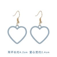 925 Silver Needle New Popular Haze Blue Simple Earrings Wholesale Nihaojewelry sku image 2