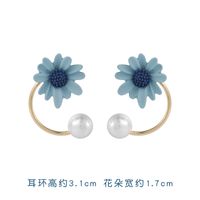 925 Silver Needle New Popular Haze Blue Simple Earrings Wholesale Nihaojewelry sku image 25