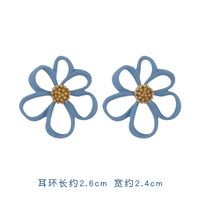 925 Argent Aiguille Nouveau Populaire Brume Bleu Simple Boucles D&#39;oreilles En Gros Nihaojewelry sku image 12