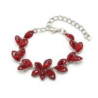 Fashion Jewelry Creative Alloy Diamond Leaf Bracelet Wholesale Nihaojewelry sku image 1