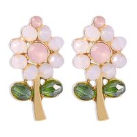 Fashion Alloy Earrings Crystal Wild Flower Earrings Hot Sale Earrings Wholesale Nihaojewelry sku image 1