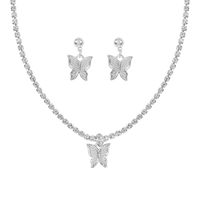 Fashion Style Jewelry Set New Holiday Style Geometric Butterfly Earring Necklace Set Wholesale Nihaojewelry sku image 1