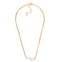 Fashion Bohemian Necklace Short Paragraph Shaped Imitation Pearl Pendant Clavicle Chain  Wholesale Nihaojewelry sku image 1