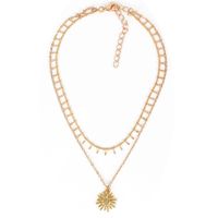 Wild Simple Sun Flower Pendant Jewelry Fashion Necklace  Wholesale Nihaojewelry sku image 1