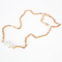 Fashion Bohemian Necklace Short Paragraph Shaped Imitation Pearl Pendant Clavicle Chain  Wholesale Nihaojewelry main image 4