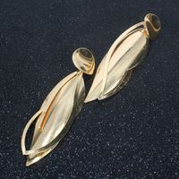 Alloy Leaf Gold Earrings Simple Retro Wild Earrings Wholesale Nihaojewelry main image 3