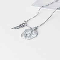 New Style Little Feet Wings Pendant Necklace Mother's Day Gift Daughter Little Feet Necklace Accessories Wholesale Nihaojewelry main image 5