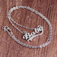 Necklace Clavicle Chain Simple Personality Letters Baby Creative Mother's Day Wholesale Nihaojewelry main image 3