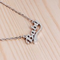 Necklace Clavicle Chain Simple Personality Letters Baby Creative Mother's Day Wholesale Nihaojewelry main image 6