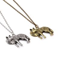 Wild Animal Wolf Necklace Long Necklace Retro Wolf Head Simple Pendant Necklace Accessories Wholesale Nihaojewelry main image 4