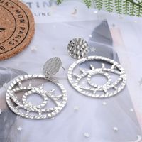 New Earrings Hollow Outline Eyes Earrings Non-mainstream Street Shooting Fun Exaggerated Earrings Wholesale Nihaojewelry main image 5