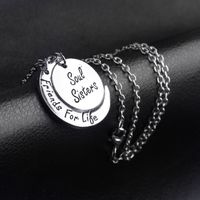 Venta Caliente Moda Collar Soul Sisters Friends For Life Collar Venta Al Por Mayor Nihaojewelry main image 3