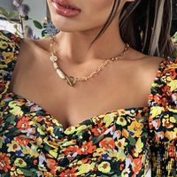 Moda Simple Estilo De Aleación De Mujer Chapado En Collar Largo Dulce Colgante De Perlas Collar Al Por Mayor Nihaojewelry main image 4