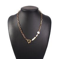 N7521 Mode Und Einfache Europäische Und Amerikanische Damen Legierung Galvani Sierte Halskette Lange Persönlichkeit Süße Perlen Anhänger Halskette main image 6
