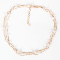 Fashion Creative Simple Jewelry Clavicle Chain Wild Pearl Necklace Wholesale Nihaojewelry main image 3