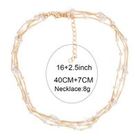 Fashion Creative Simple Jewelry Clavicle Chain Wild Pearl Necklace Wholesale Nihaojewelry main image 4