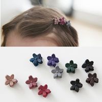 Korean Children's Hair Accessories Cute Trumpet Frosted Flowers Mini Hairpin Girls Baby Catch Clip Hairpin Wholesale main image 1