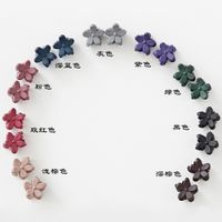 Korean Children's Hair Accessories Cute Trumpet Frosted Flowers Mini Hairpin Girls Baby Catch Clip Hairpin Wholesale main image 4