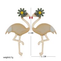 Japan Und Südkorea 2020 Mode Neue Süße Gänseblümchen Vogel Ohrringe Einfache Retro-trend Persönlichkeit Übertrieben Lange Ohrringe main image 6