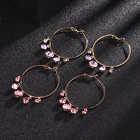 Fashion Jewelry Rose Gold Trend Fashion Large Circle Retro Earrings Exaggerated Design Earrings Wholesale Nihaojewelry main image 3
