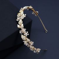 Korean Bride Photo Jewelry Enamel Crystal Fairy Handmade Forest Flowers Headband Stage Performance Wholesale Nihaojewelry main image 3