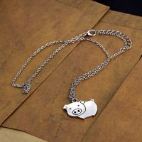 Fashion  Cute Cartoon Creative Fashion Piggy Pig Pendant Necklace Accessories Wholesale Nihaojewelry sku image 1