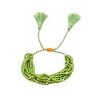 ميوكي الأرز الخرز نسج عيون متعددة طبقة شرابة الأزياء مع نمط الوطنية اليدوية والمجوهرات الجملة Nihaojewelry sku image 3