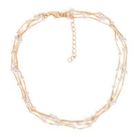 Fashion Creative Simple Jewelry Clavicle Chain Wild Pearl Necklace Wholesale Nihaojewelry sku image 1