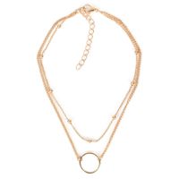 Wholesale Jewelry Fashion Geometric Alloy Iron Pendant Necklace sku image 1