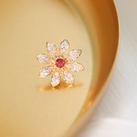 Daisy Cute Simple Collar Pin Korean Brooch Corsage Shirt Pin Collar Buckle Decorative Jewelry Wholesale Nihaojewelry sku image 2