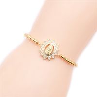 Style Brésilien Cuivre Micro-set Zircon Réglable Bracelet Saint Valentin Cadeau En Gros Nihaojewelry sku image 2