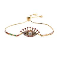 Fashion Jewelry Copper Micro-set Zircon Devil's Eye Adjustable Ladies Bracelet Valentine's Day Gift Wholesale Nihaojewelry main image 1