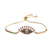 Fashion Jewelry Copper Micro-set Zircon Devil's Eye Adjustable Ladies Bracelet Valentine's Day Gift Wholesale Nihaojewelry main image 6