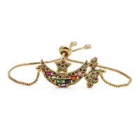 Fashion Jewelry Copper Micro-set Zirconium Pirate Ship Adjustable Bracelet Wholesale Nihaojewelry main image 3
