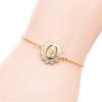 Style Brésilien Cuivre Micro-set Zircon Réglable Bracelet Saint Valentin Cadeau En Gros Nihaojewelry main image 1