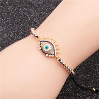 1 Pieza Moda Ojo Del Diablo Cobre Circón Pulsera main image 6