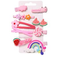 Color Side Clip Cute Girl Baby Small Hairpin Korean Girl Hairpin Children's Clip Wholesale Nihaojewelry main image 6