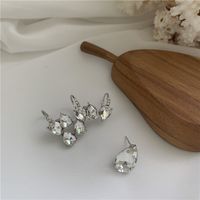 Korea Asymmetric Rhinestone Zircon Ear Bone Clip  Ear Stud Asymmetric Earrings Wholesale Nihaojewelry main image 1