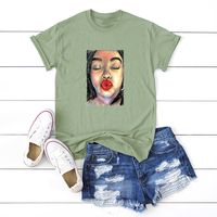 Women's Short Sleeve Printing Casual Fashion Printing main image 6