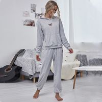 Autumn New Style Fashion Leisure Hooded Loose Sports Casual Suit Sweater Two-piece Suit Wholesale Nihaojewelry main image 4
