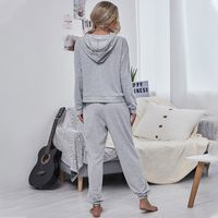 Autumn New Style Fashion Leisure Hooded Loose Sports Casual Suit Sweater Two-piece Suit Wholesale Nihaojewelry main image 5