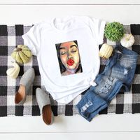 Women's Short Sleeve Printing Casual Fashion Printing sku image 16